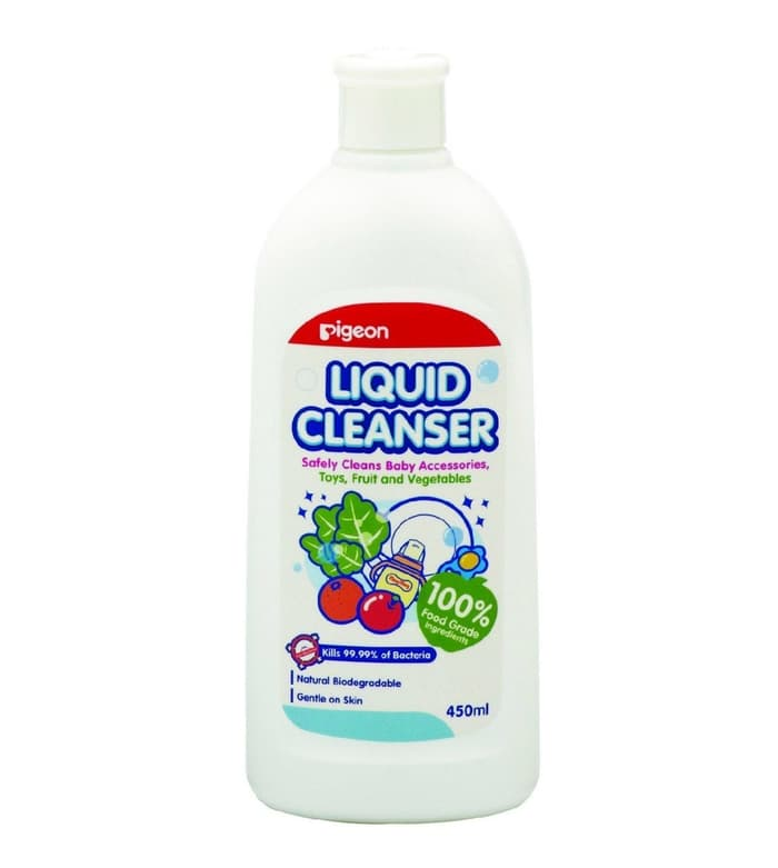 PIGEON LIQUID CLEANSER SAFELY CLEANS BABY ACCESSORIES 450ML